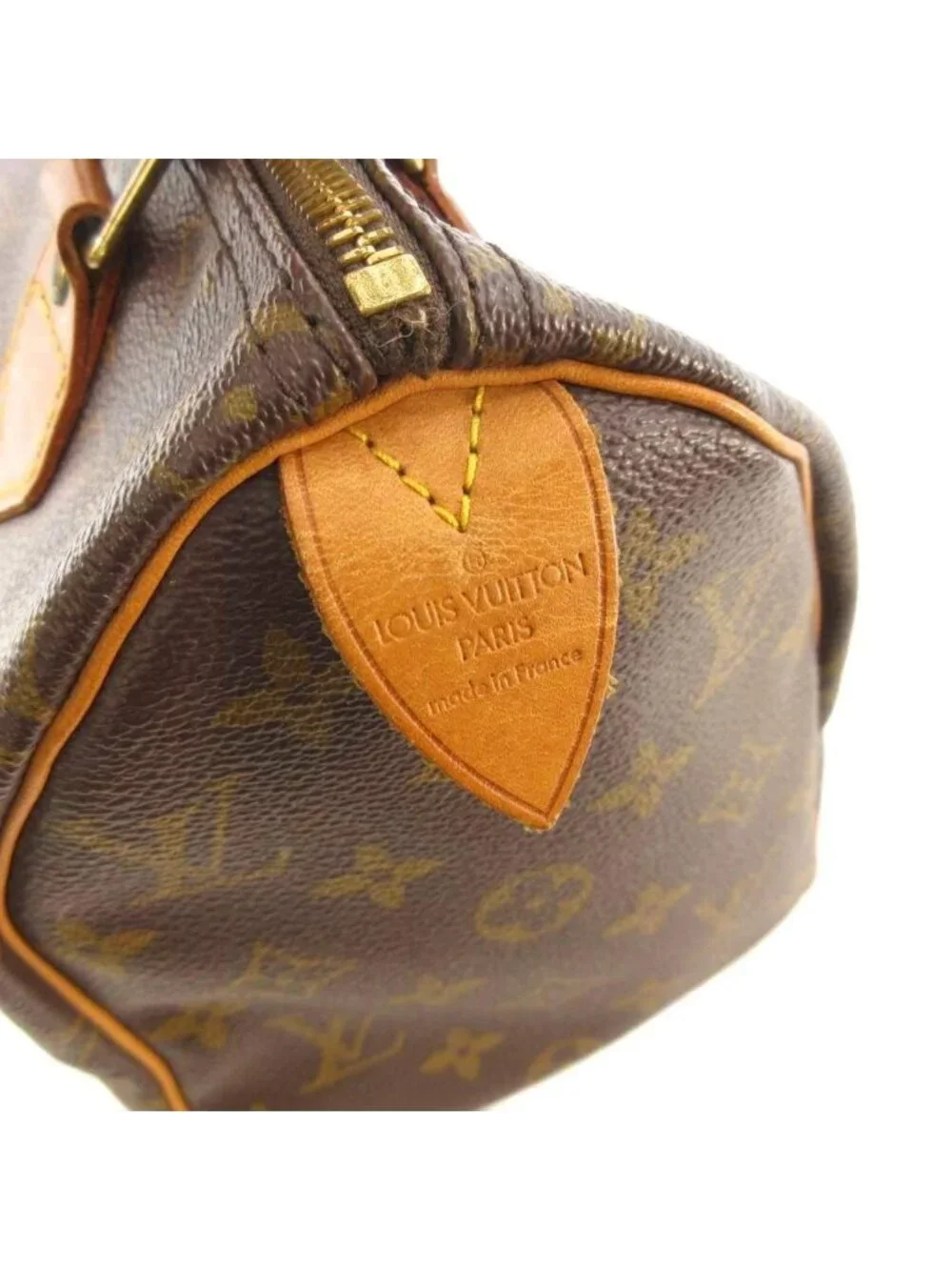 Louis Vuitton Monogram Speedy 25 Mini Boston Bag Brown